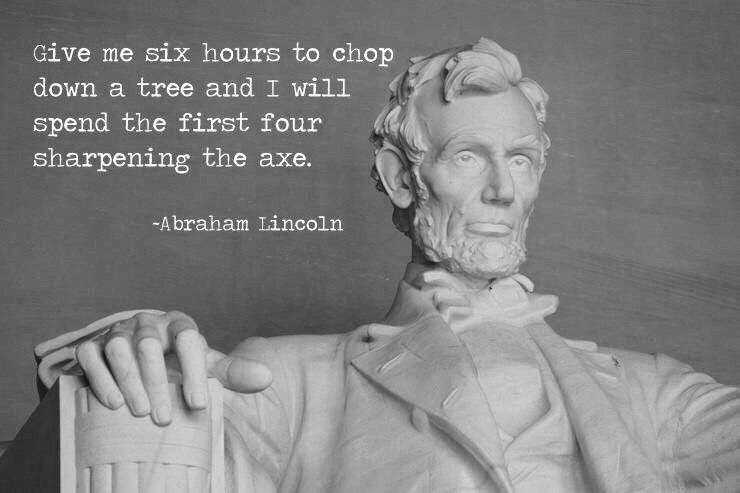 Give me six hours Lincoln quote