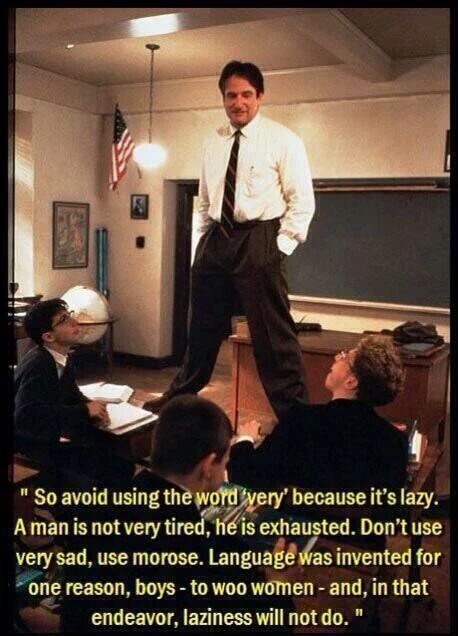 dead poets society use better words